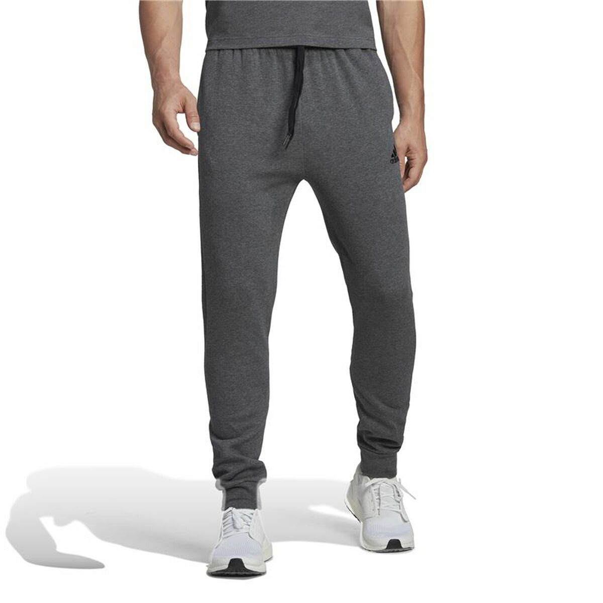 Pantalon de sport long Adidas Essentials Regular Tapered Gris foncé