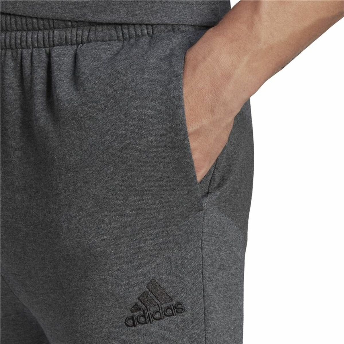 Pantalon de sport long Adidas Essentials Regular Tapered Gris foncé