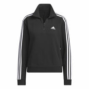 Veste de Sport pour Femme Adidas 3S Ft Qz Noir