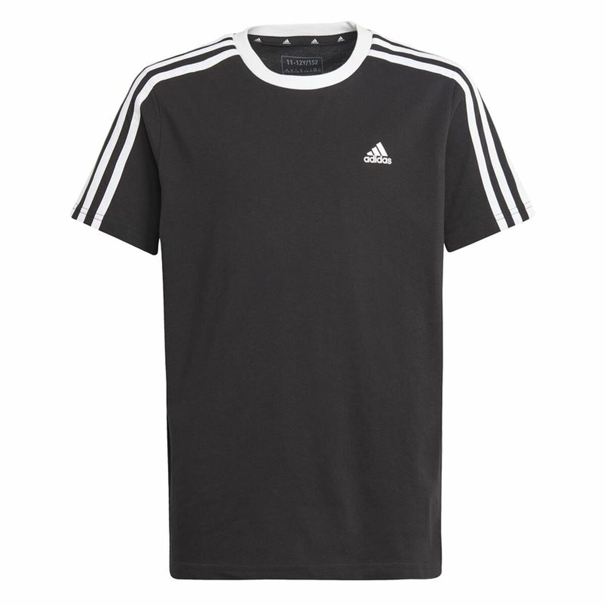 T shirt à manches courtes Enfant Adidas Essentials Bleu Noir