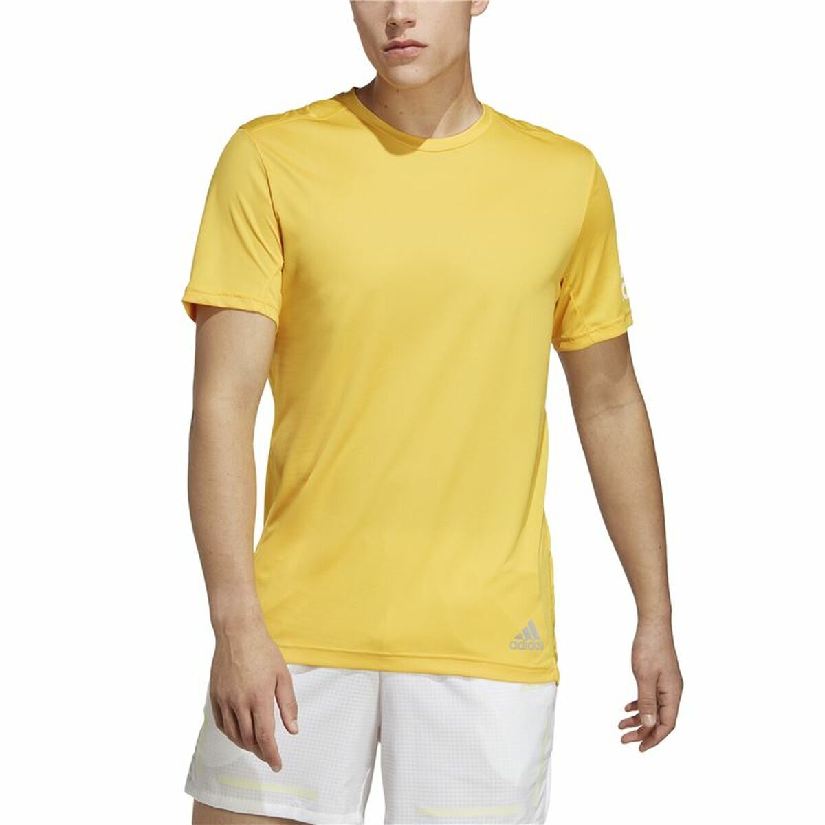 T-shirt à manches courtes homme Adidas Run It Jaune