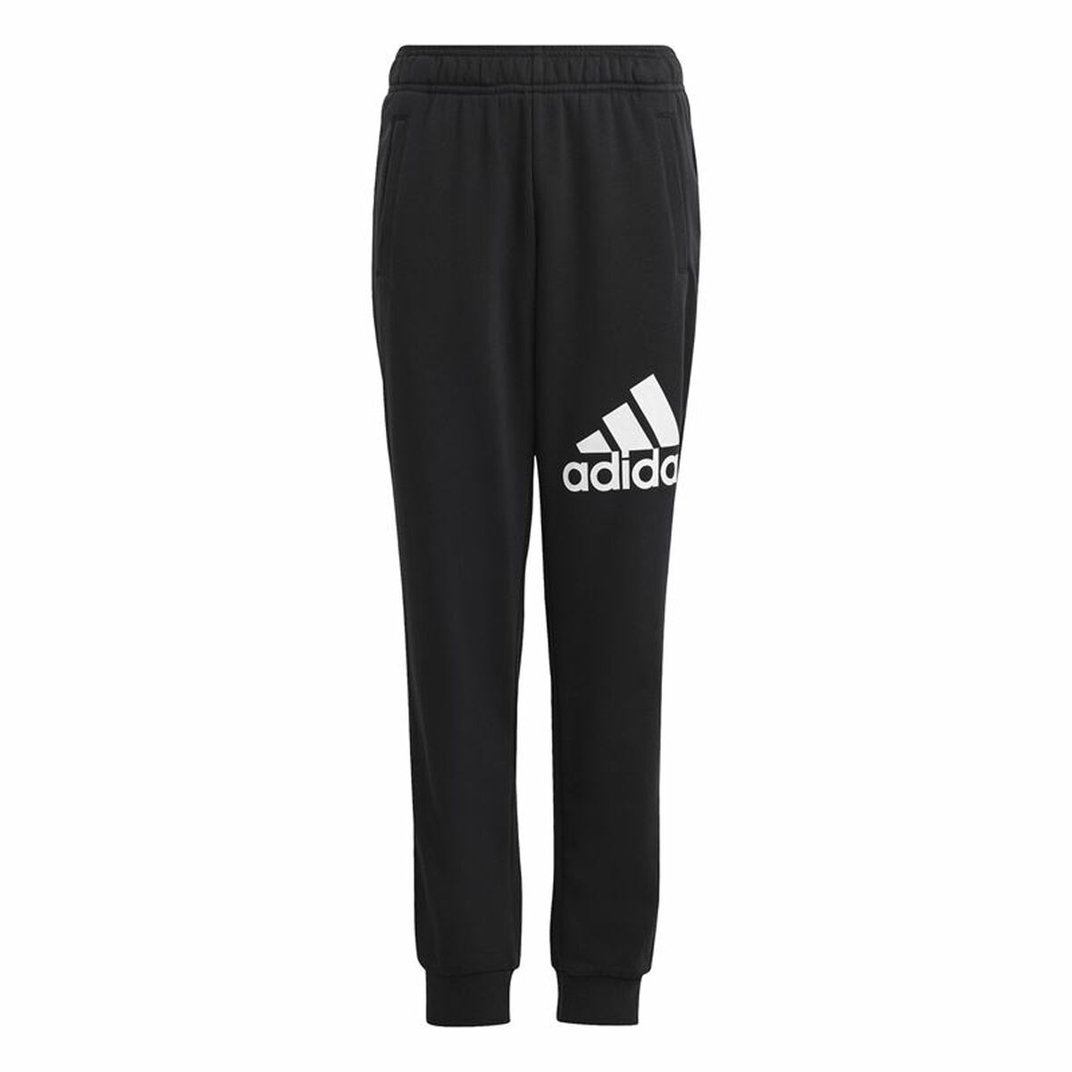 Pantalon de Sport pour Enfant Adidas Fit Big Logo Noir