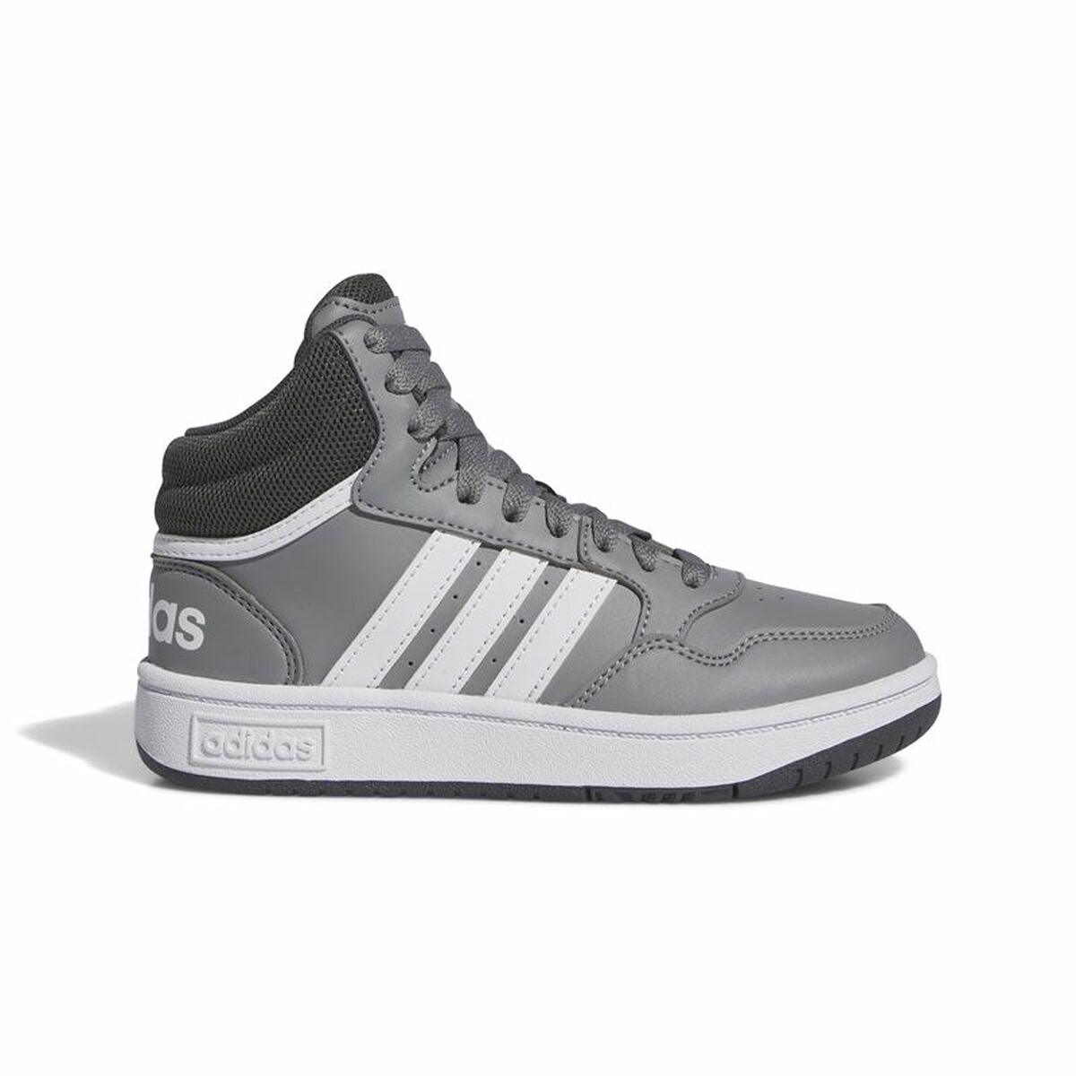 Chaussures de Sport pour Enfants Adidas Hoops 3.0 Mid Gris
