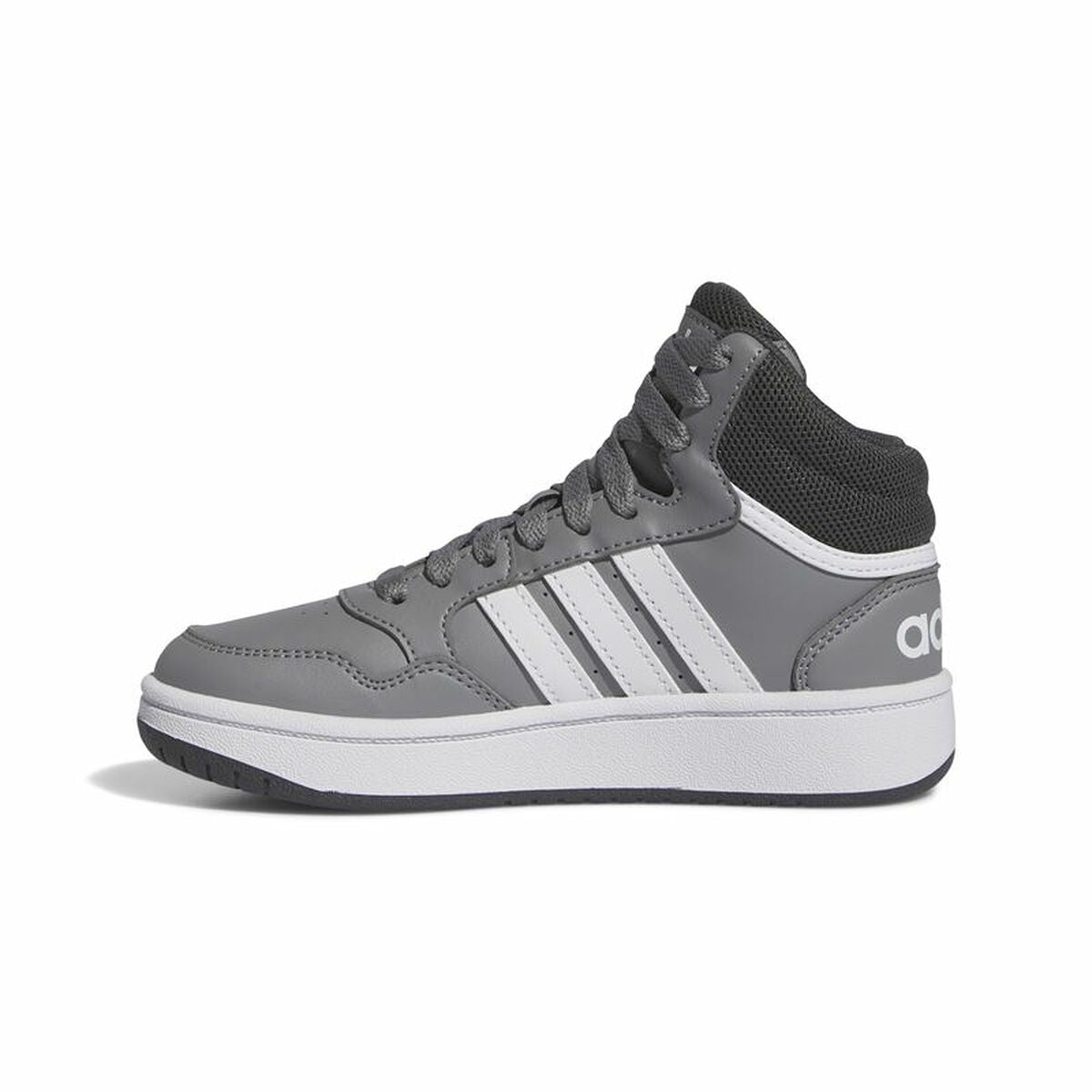 Chaussures de Sport pour Enfants Adidas Hoops 3.0 Mid Gris