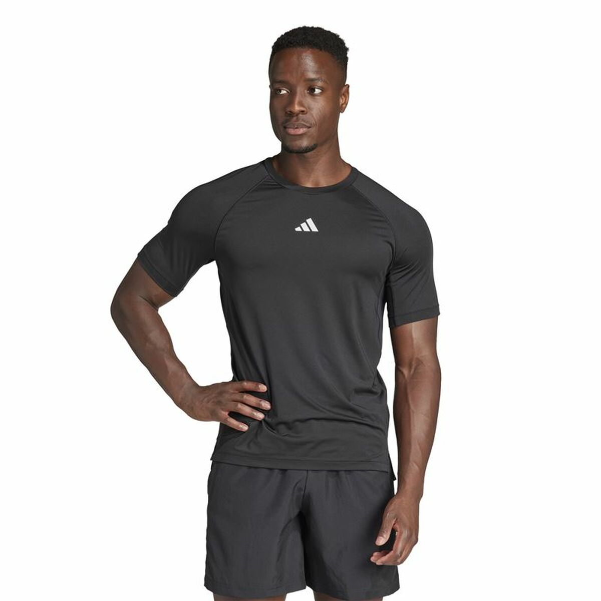 T-shirt à manches courtes homme Adidas Essentials Gym+ Noir