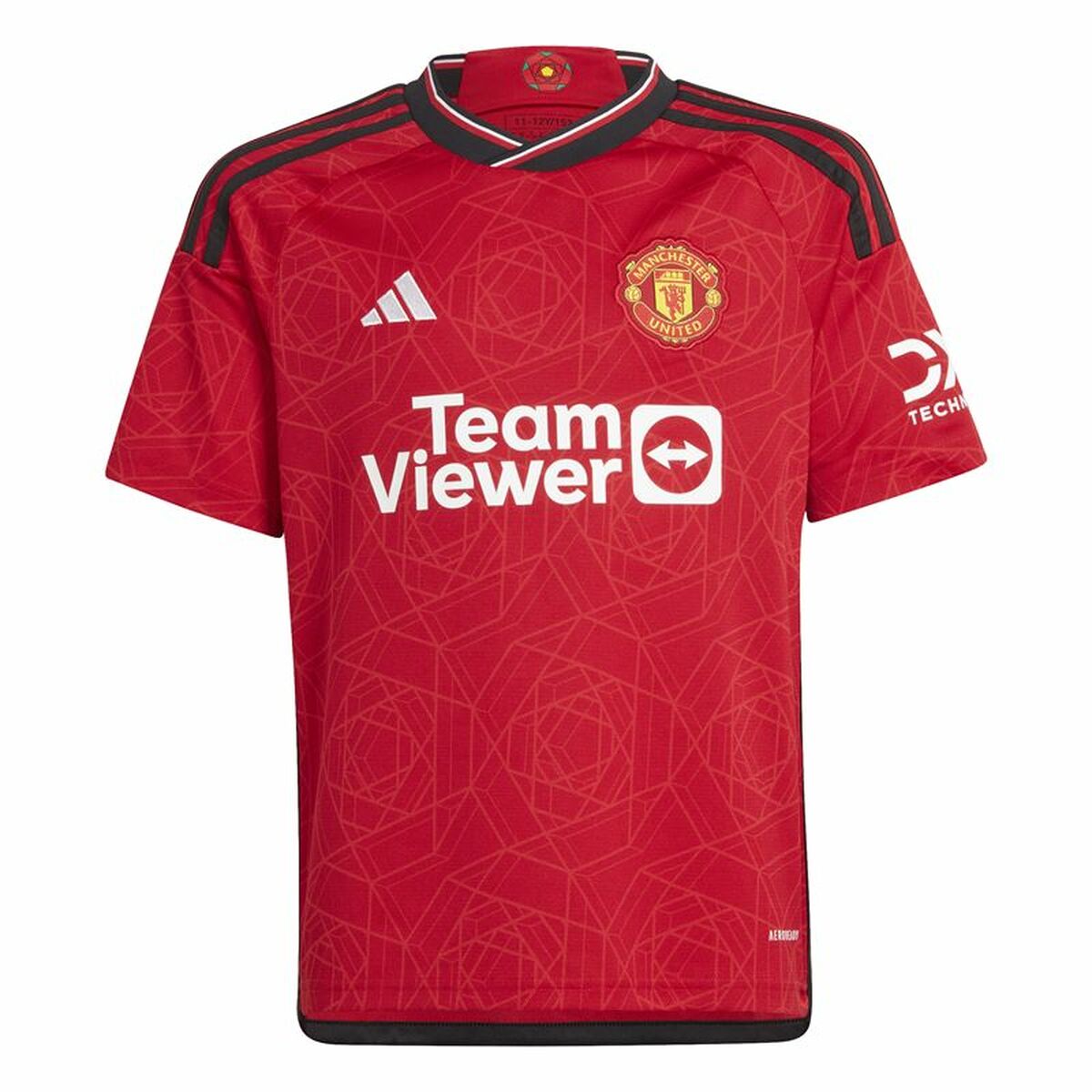Maillot de Football à Manches Courtes pour Enfants Adidas Manchester (7-8 Ans)