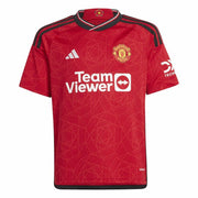 Maillot de Football à Manches Courtes pour Enfants Adidas Manchester (7-8 Ans)