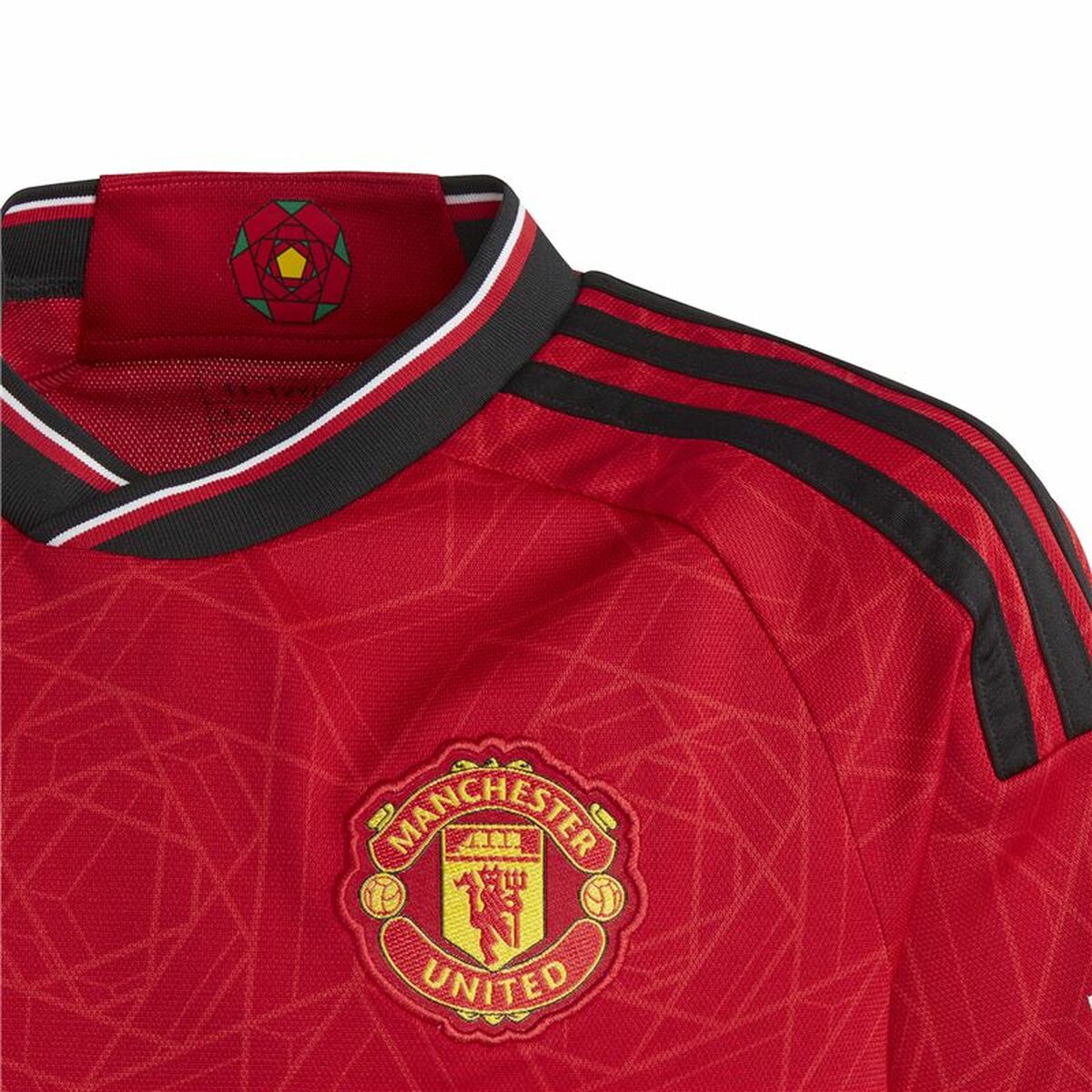 Maillot de Football à Manches Courtes pour Enfants Adidas Manchester (7-8 Ans)