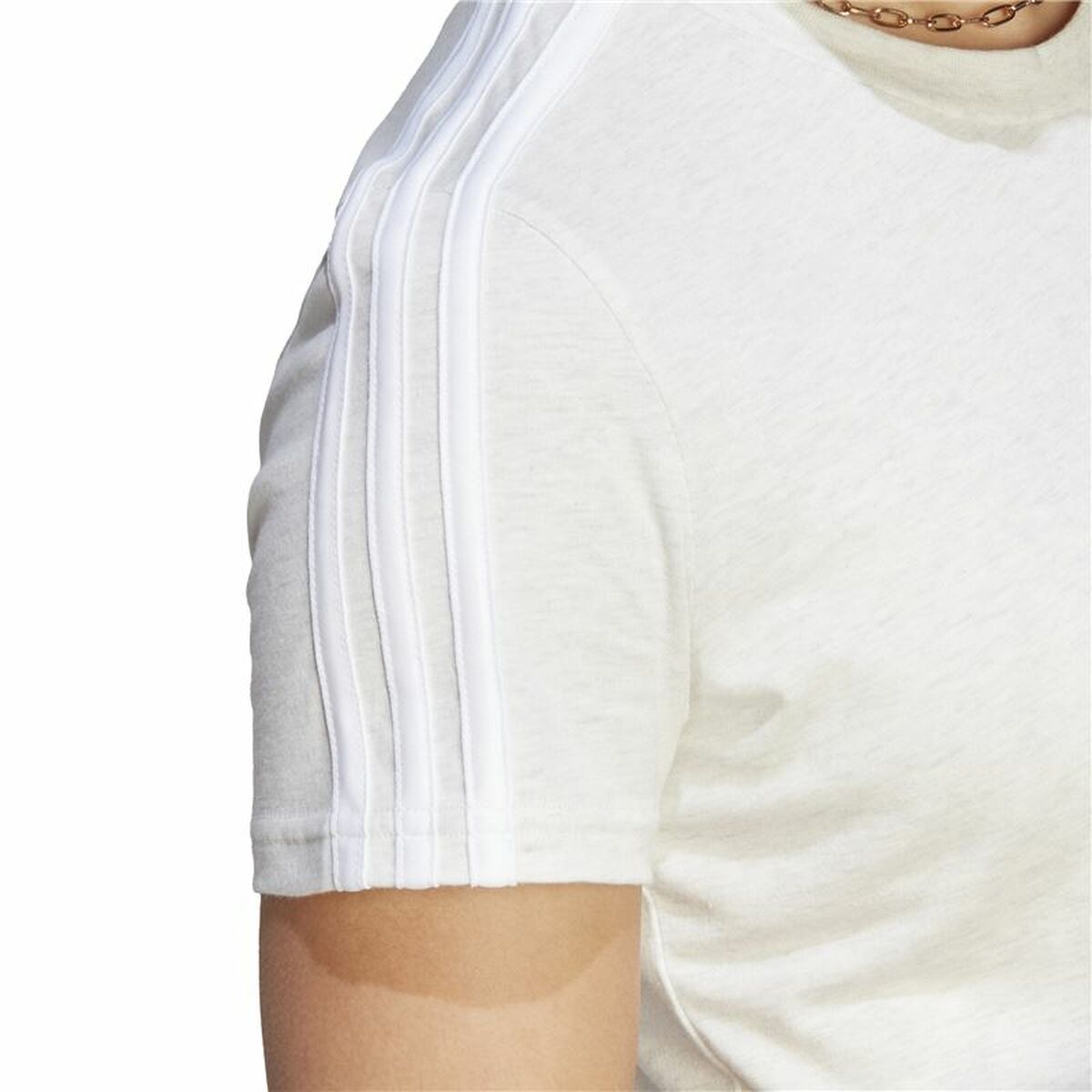 T-shirt à manches courtes femme Adidas 3S Blanc