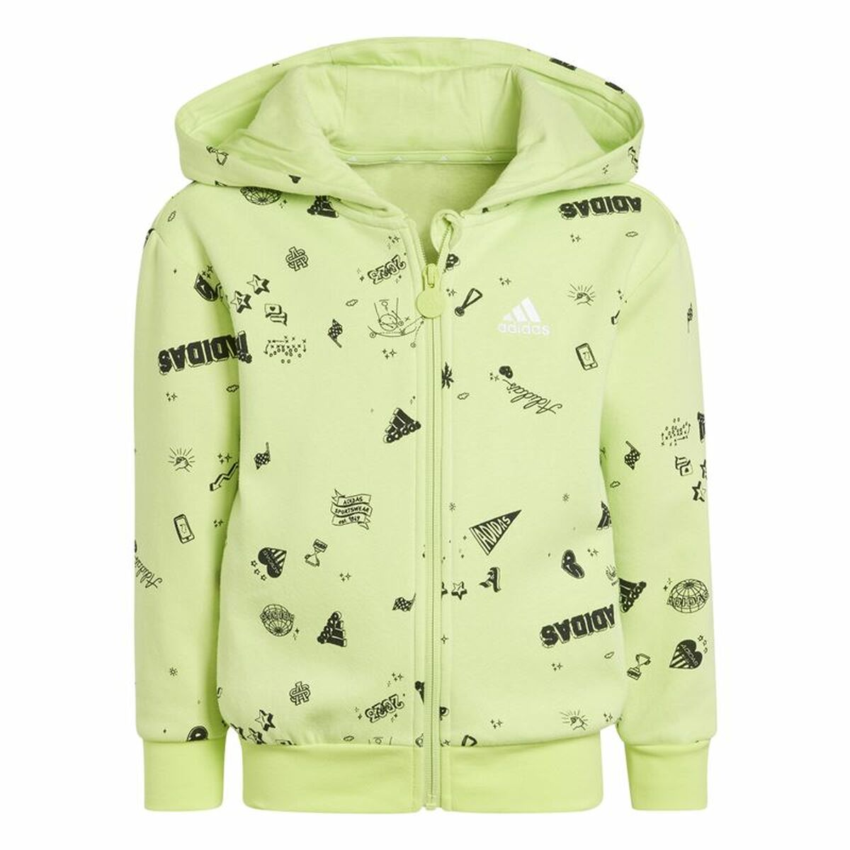 Survêtement Enfant Adidas Lk Bluv Q3 Vert 2 Pièces