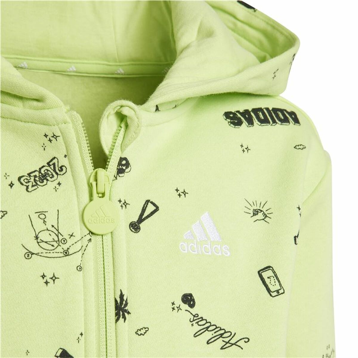 Survêtement Enfant Adidas Lk Bluv Q3 Vert 2 Pièces
