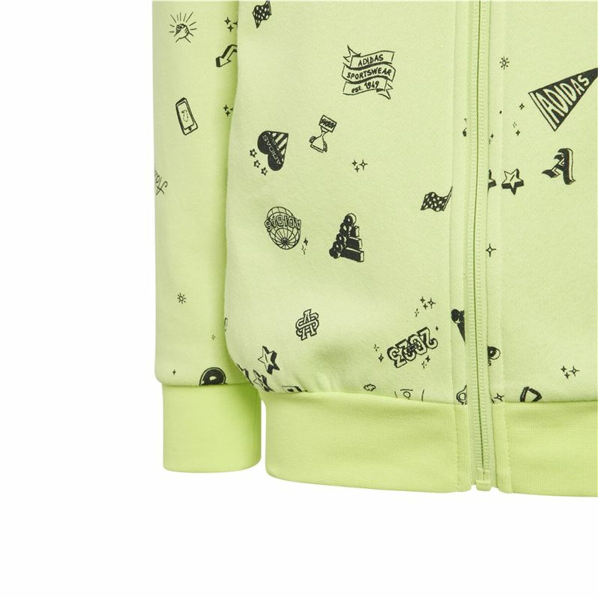 Survêtement Enfant Adidas Lk Bluv Q3 Vert 2 Pièces