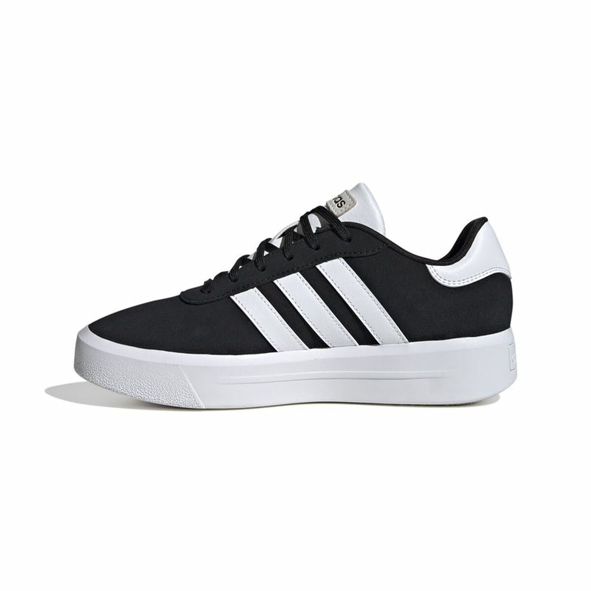 Chaussures de sport pour femme Adidas Court Platform Suede Noir