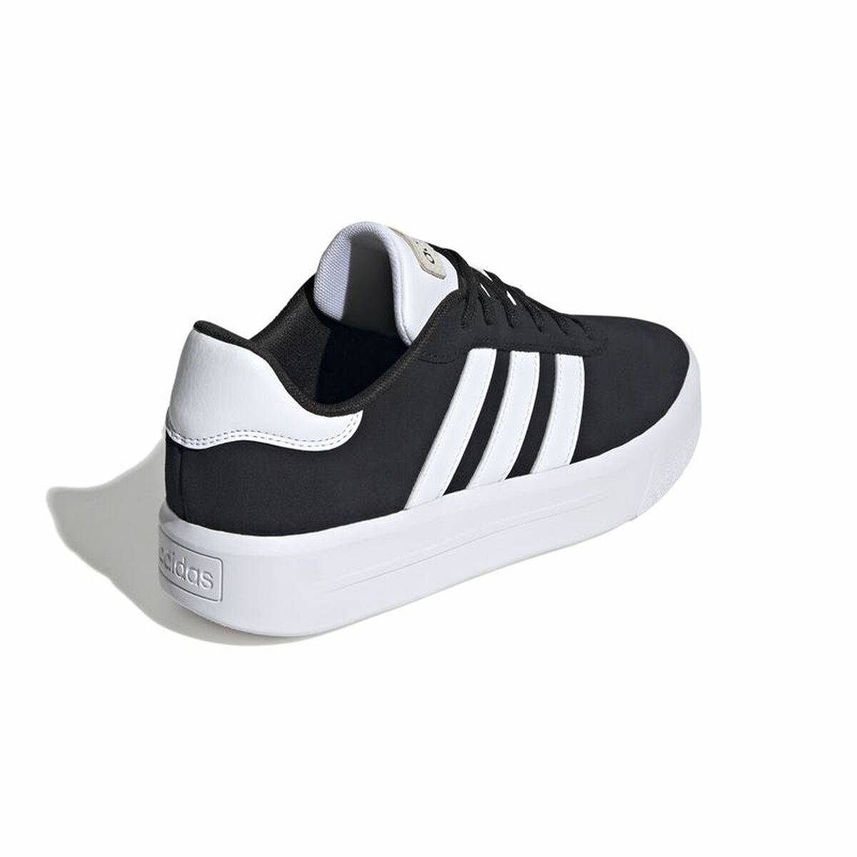 Chaussures de sport pour femme Adidas Court Platform Suede Noir