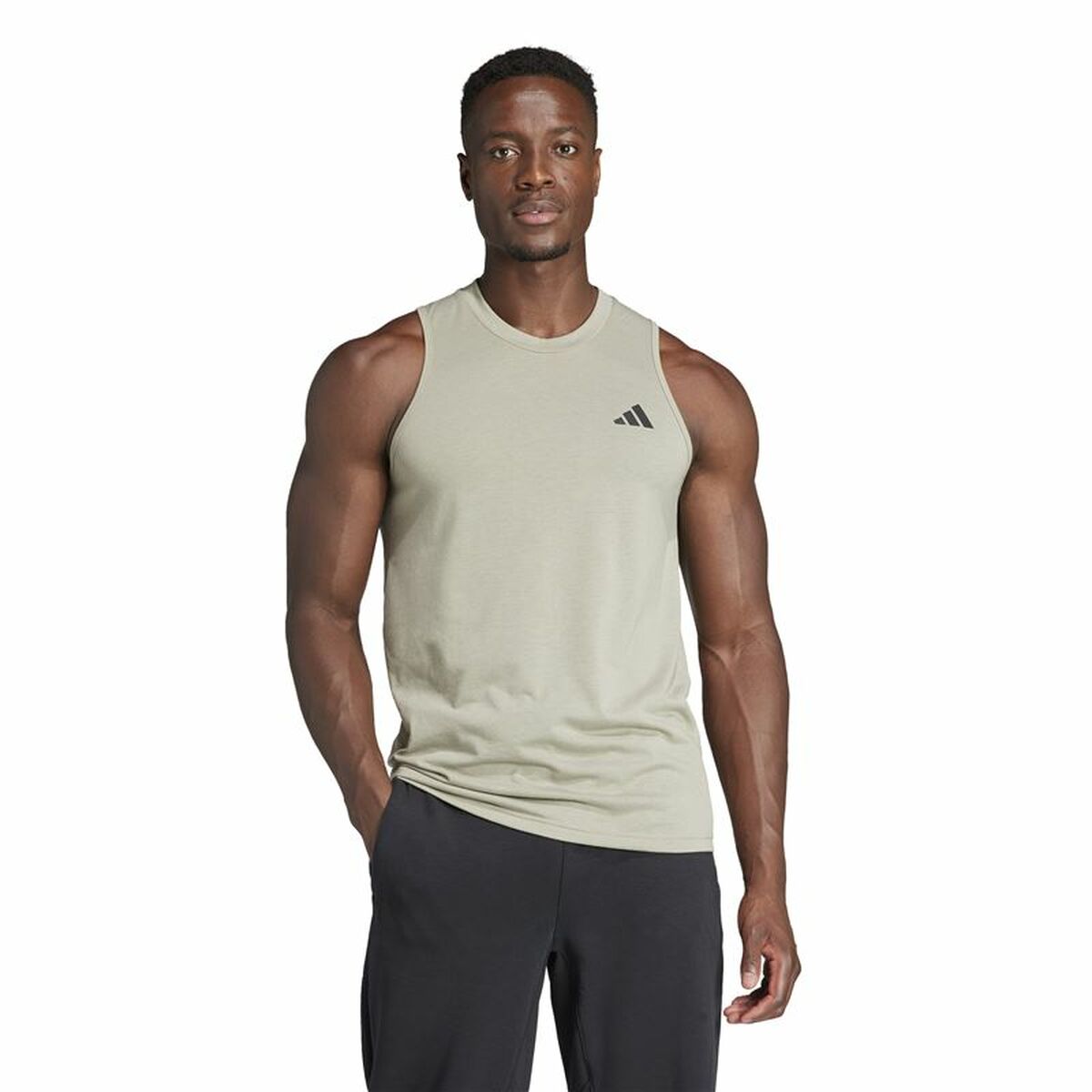 T-shirt à manches courtes homme Adidas Essentials Training Bleu clair (S)