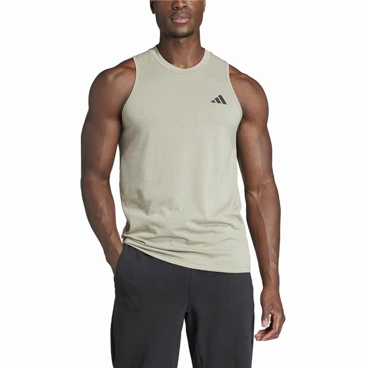 T-shirt à manches courtes homme Adidas Essentials Training Bleu clair (S)