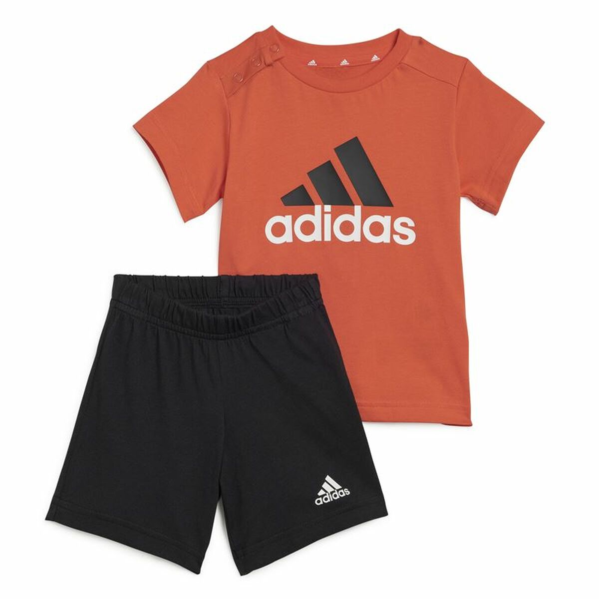 Ensemble de Sport pour Bébé Adidas I Bl Co Set Noir Rouge