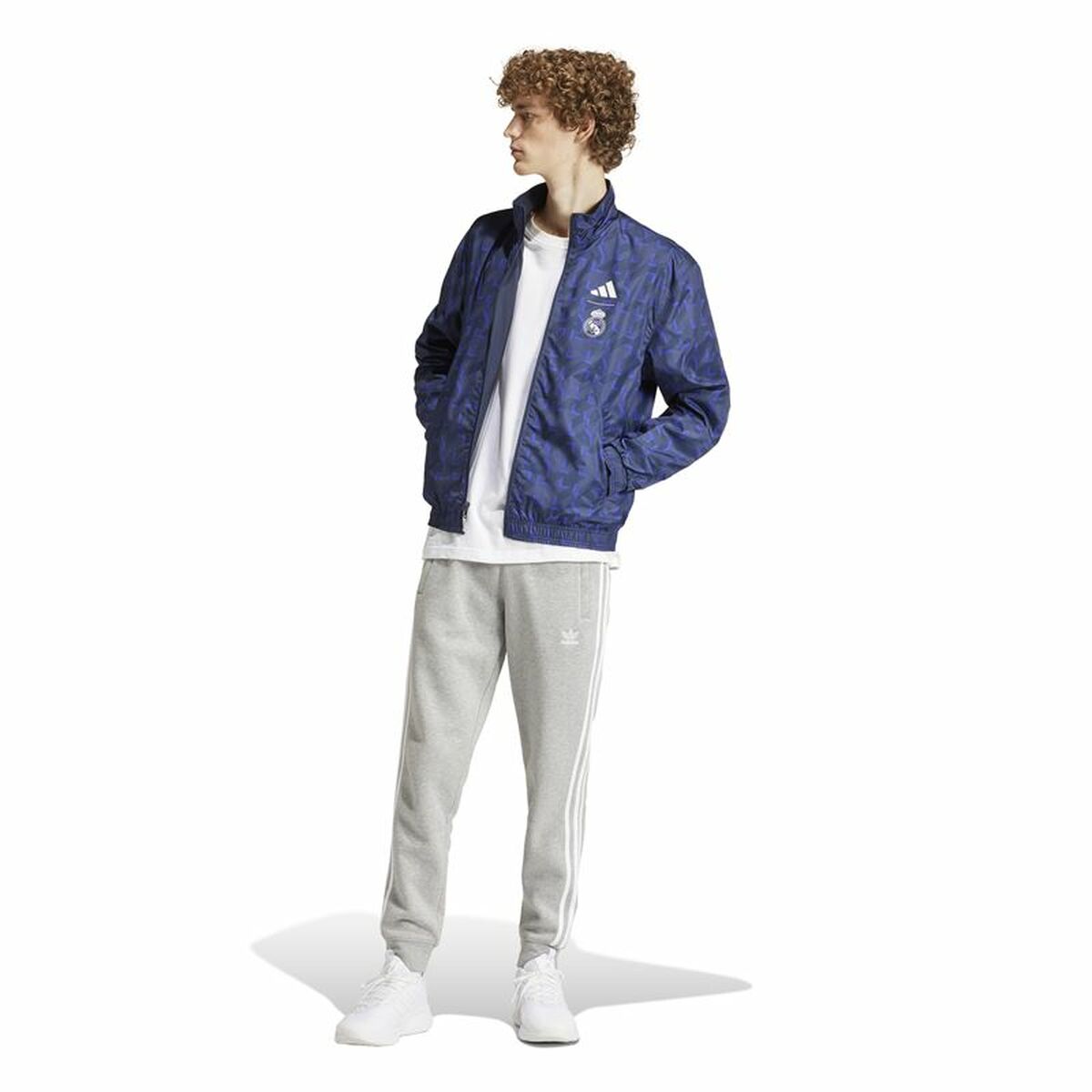 Veste de Sport pour Homme Adidas Real Madrid Bleu