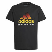T shirt à manches courtes Adidas Deutschland Noir