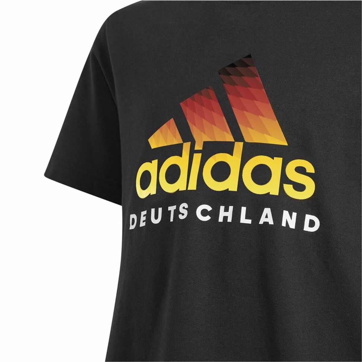 T shirt à manches courtes Adidas Deutschland Noir