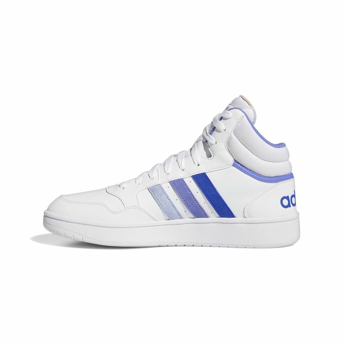 Chaussures casual homme Adidas Hoops 3.0 Mid Blanc