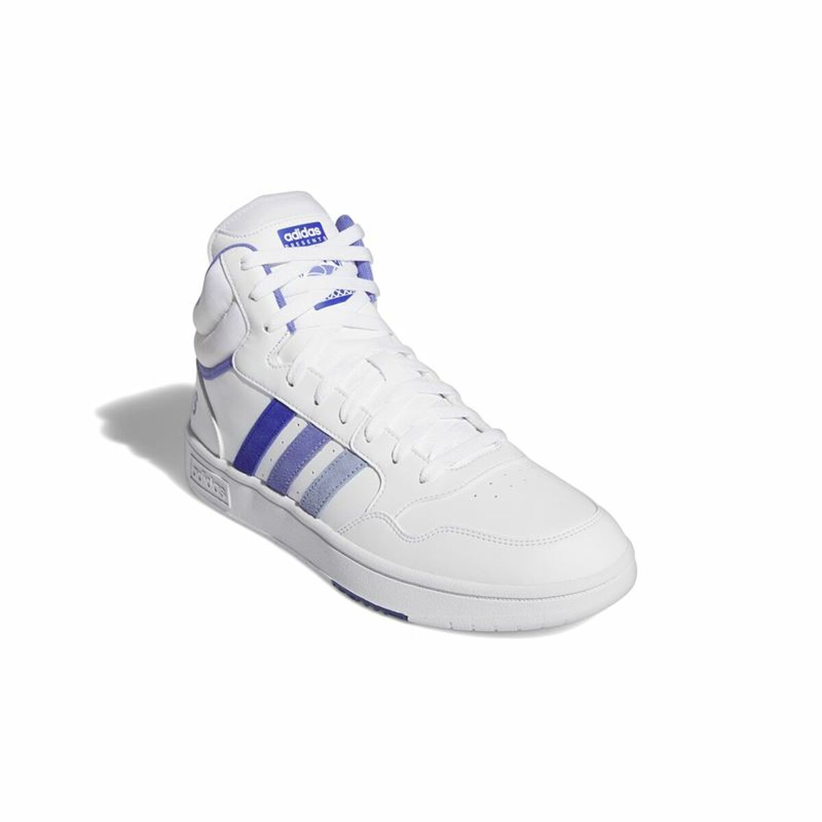 Chaussures casual homme Adidas Hoops 3.0 Mid Blanc