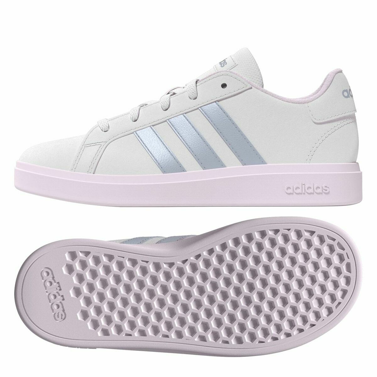 Chaussures de Sport pour Enfants Adidas Grand Court 2.0 Blanc