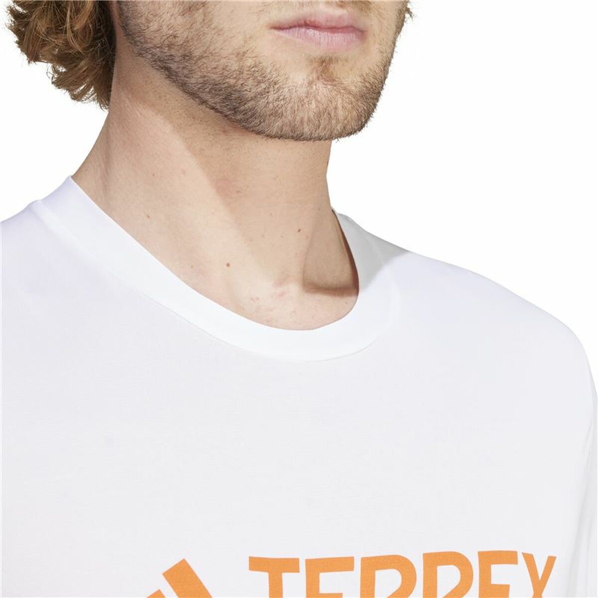 T-shirt à manches courtes homme Adidas Mt Log Tech Blanc