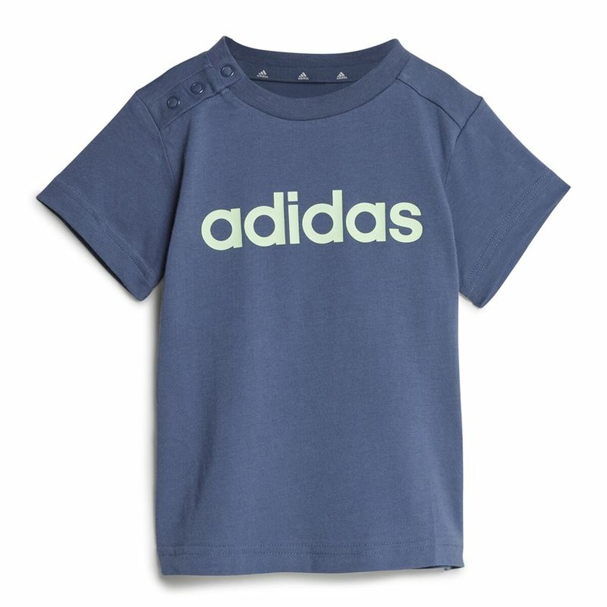 Ensemble de Sport pour Bébé Adidas I Lin Co Set Infantil Bleu Gris