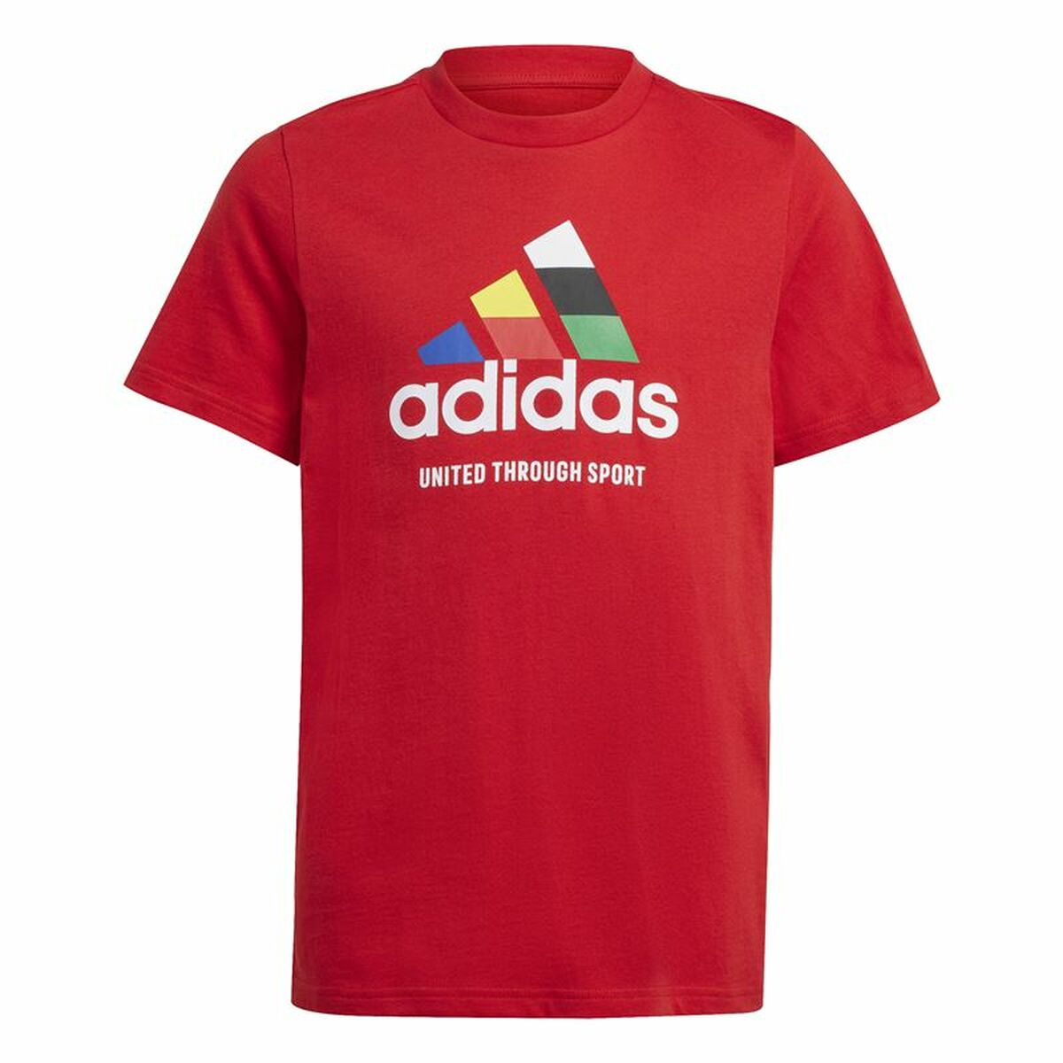 T-shirt à manches courtes unisex Adidas Tiro Nations Pack Graphic Rouge