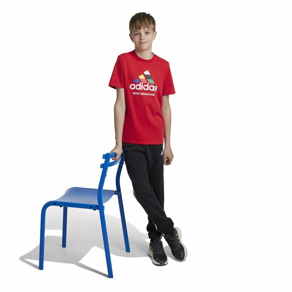 T-shirt à manches courtes unisex Adidas Tiro Nations Pack Graphic Rouge