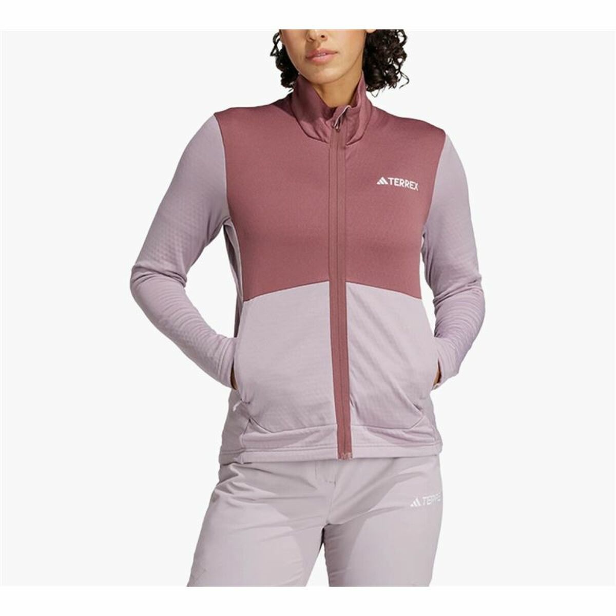 Veste de Sport pour Femme Adidas Terrex Multi Light Fleece Rose
