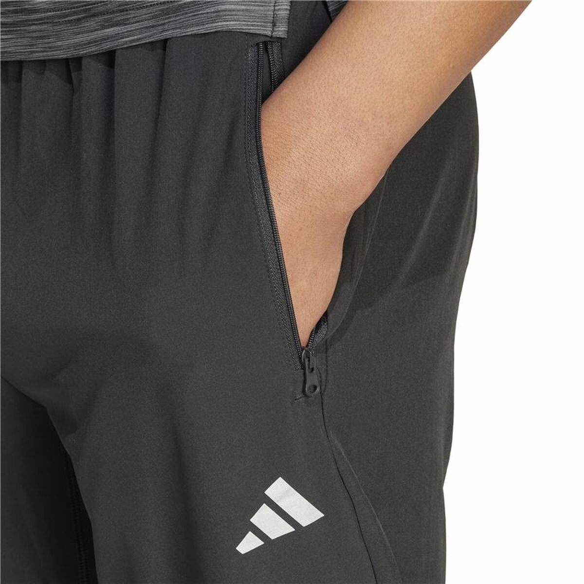Pantalon de sport long Adidas Gym+ Training Noir Homme