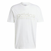 T-shirt à manches courtes homme Adidas House Of Tiro Summer Linear Graphic Blanc