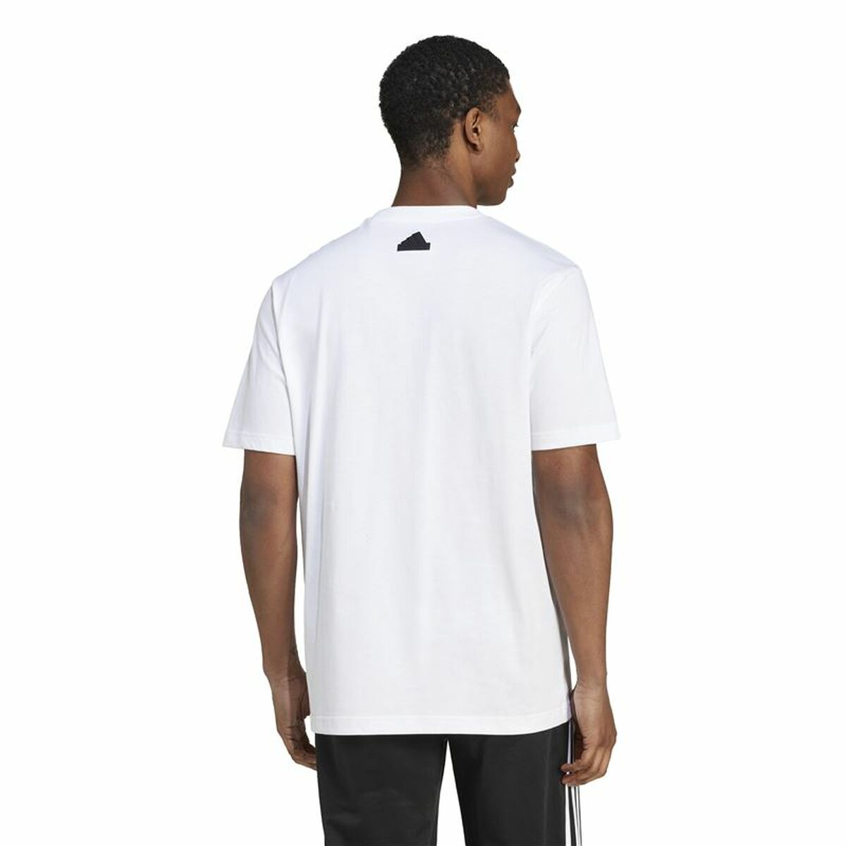 T-shirt à manches courtes homme Adidas House Of Tiro Summer Linear Graphic Blanc