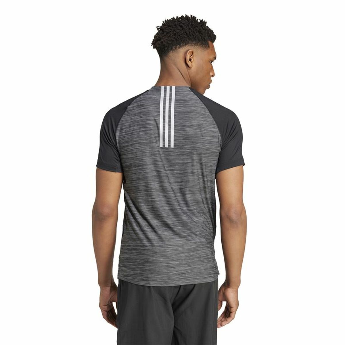 T-shirt à manches courtes homme Adidas Gym+ Training Noir Gris