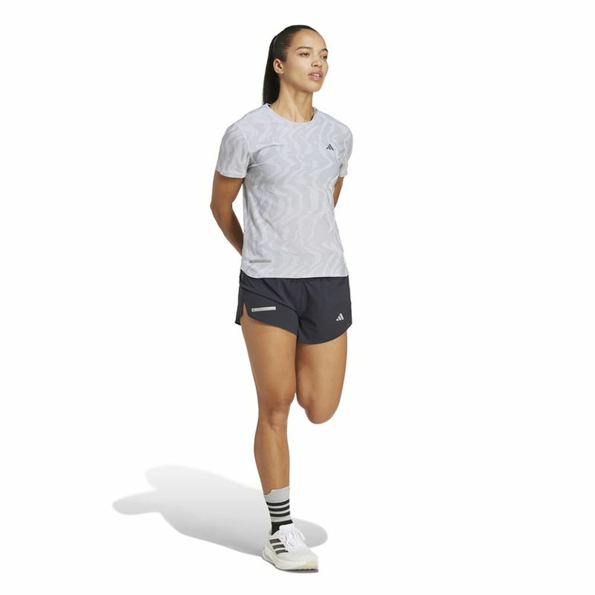 T-shirt à manches courtes femme Adidas Ultimate Engineered Running Blanc