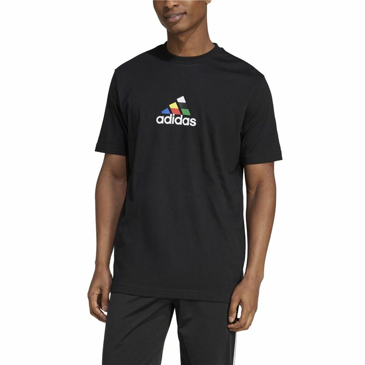 T-shirt à manches courtes homme Adidas House Of Tiro Nations Graphic Noir
