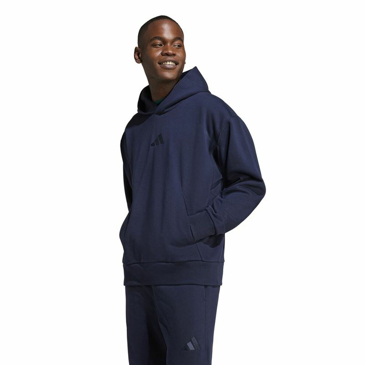 Sweat à capuche homme Adidas All Szn Fleece Hoodie Bleu XL