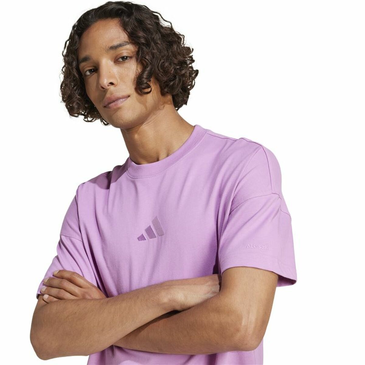 T-shirt à manches courtes homme Adidas All Szn Violet
