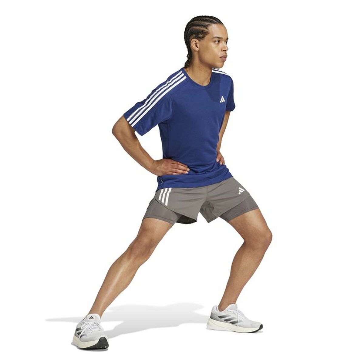 Short de Sport pour Homme Adidas Own The Run 3 Bandas 2In1