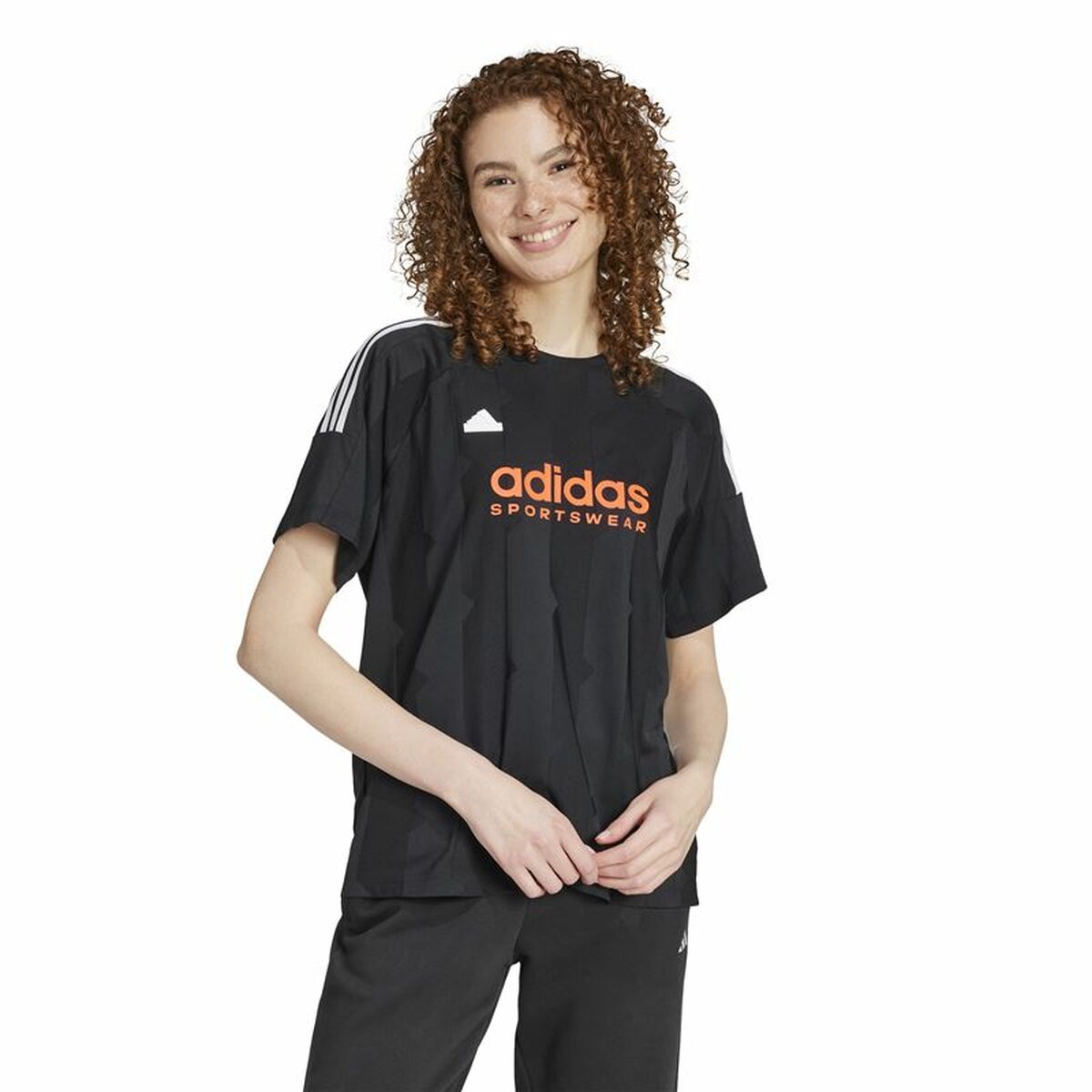 T-shirt à manches courtes femme Adidas Tiro Cut Noir