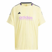 T-shirt à manches courtes homme Adidas Tiro Cut 3 Bandas Jacquard Boyfriend Beige