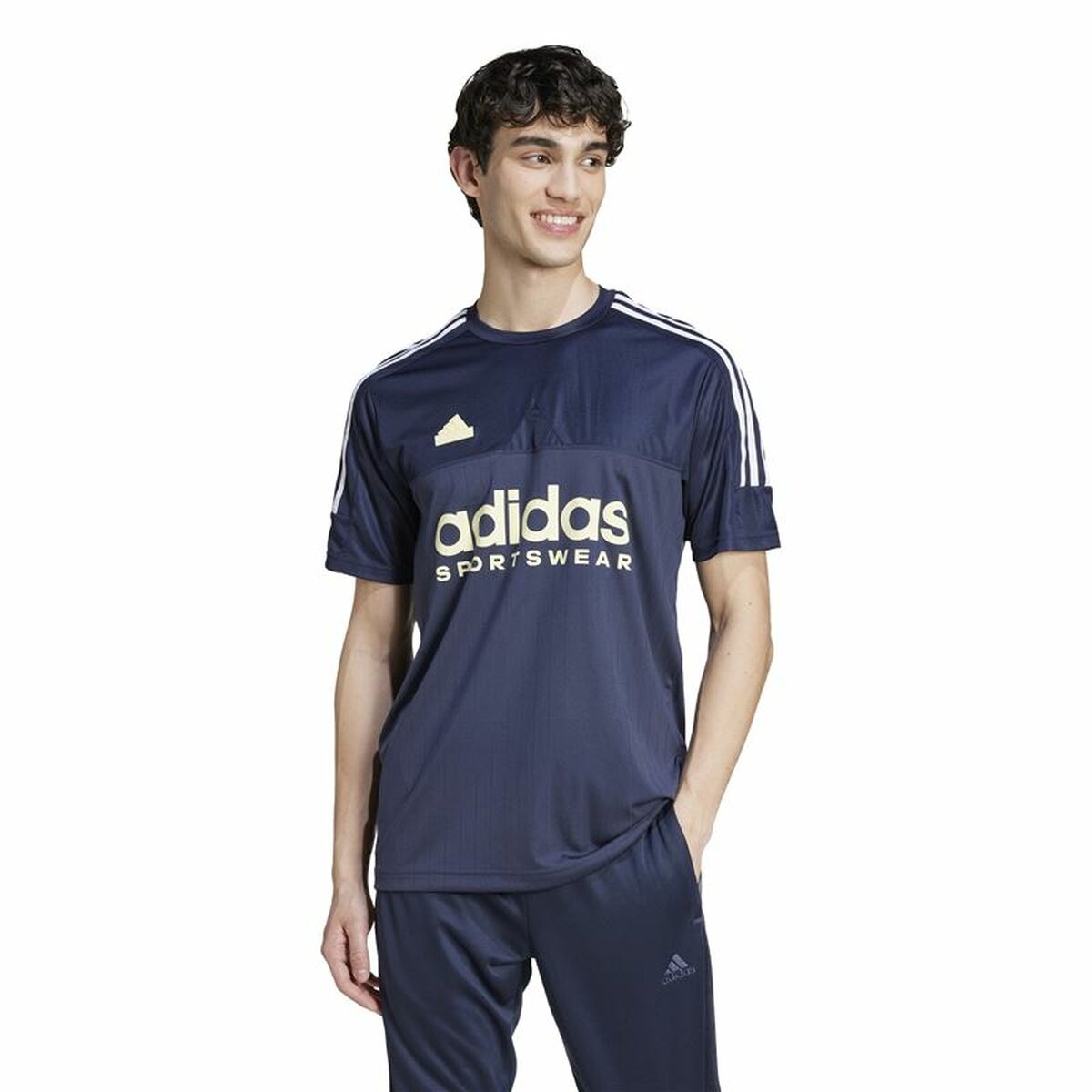 T-shirt à manches courtes homme Adidas Tiro Bleu