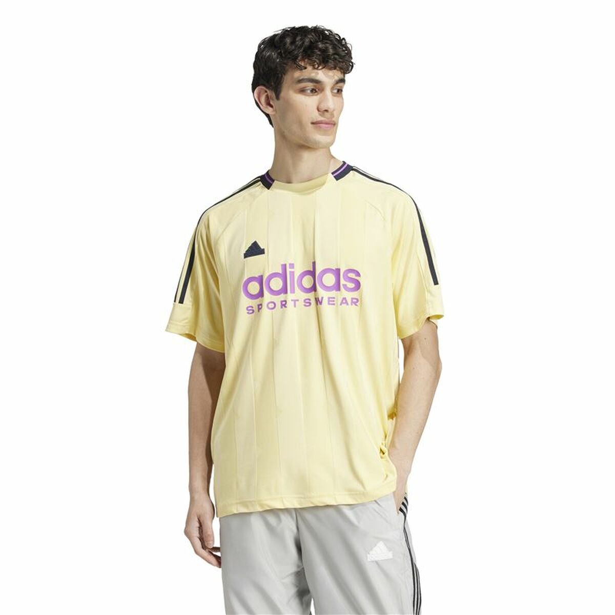 T-shirt à manches courtes homme Adidas House Of Tiro Jacquard Jaune