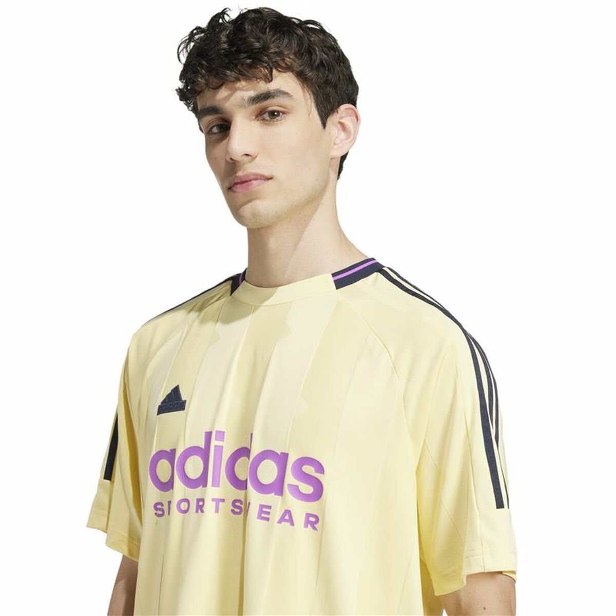 T-shirt à manches courtes homme Adidas House Of Tiro Jacquard Jaune