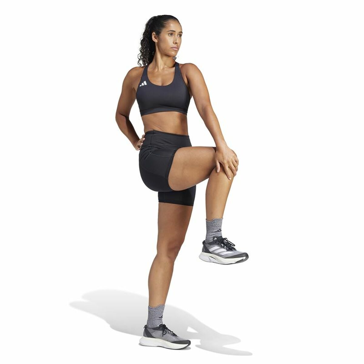 Leggings de Sport pour Femmes Adidas Adizero Short Noir