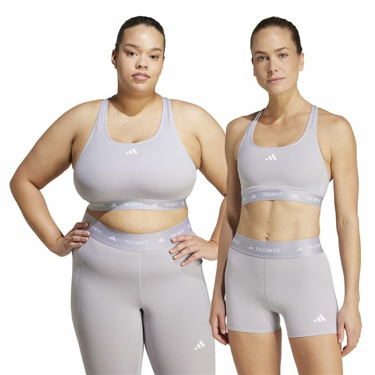 Soutien-gorge de Sport Adidas Techfit Gris
