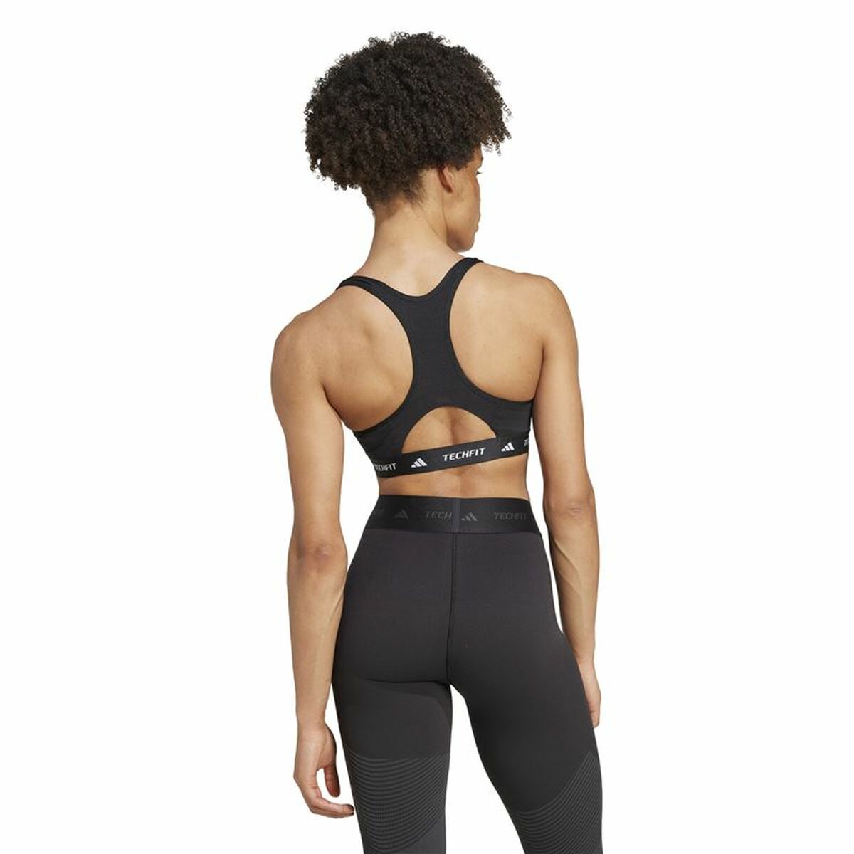 Soutien-gorge de Sport Adidas Techfit Medium Noir XS