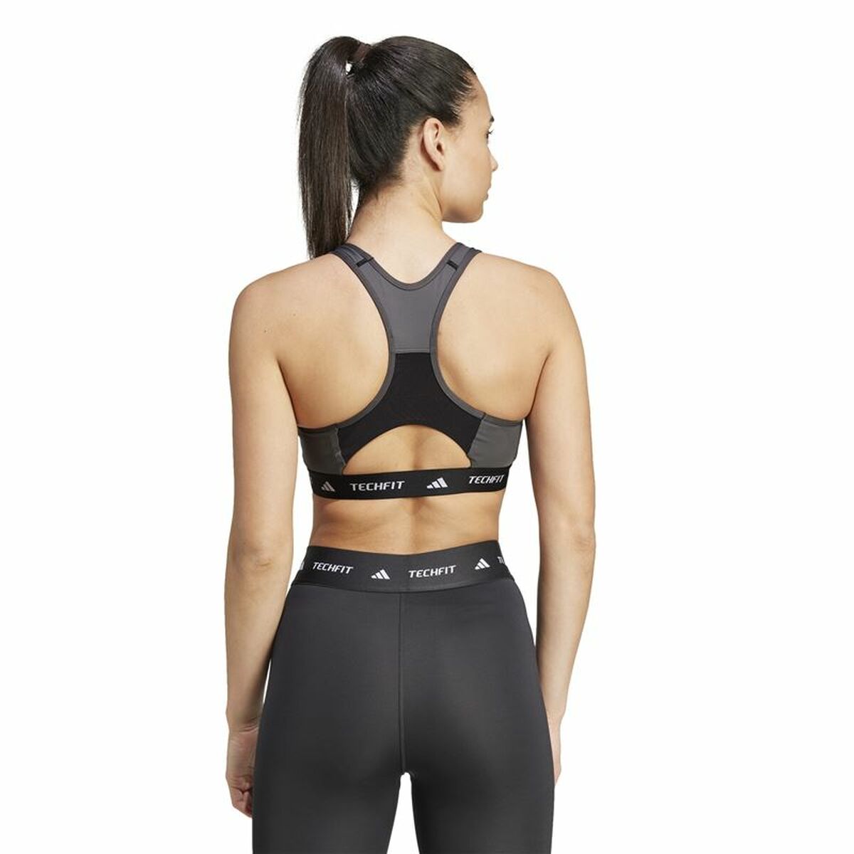 Soutien-gorge de Sport Adidas Techfit  Noir